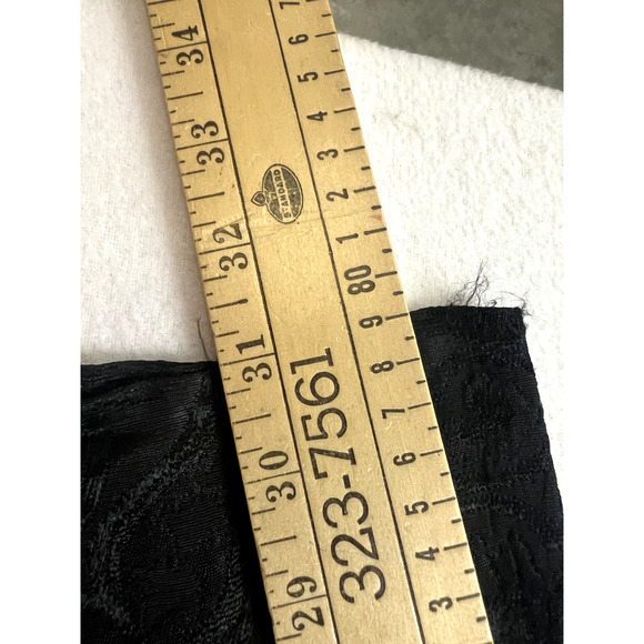 Hugo Buscati Collection Pant 10 Vintage Black Embossed straight Leg Goth Grunge - Picture 13 of 16